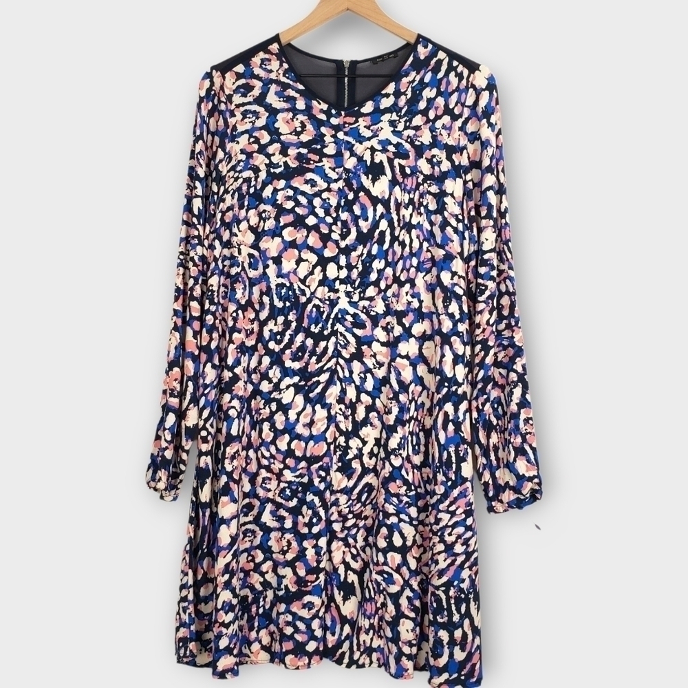 River Island Dress Long Sleeve Printed Size US 10